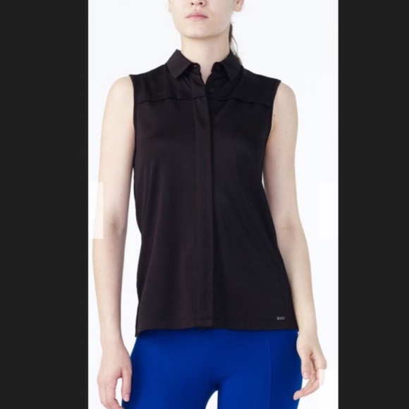 A\X Armani Exchange- Woman's Layered Button Down - Picture 2 of 5